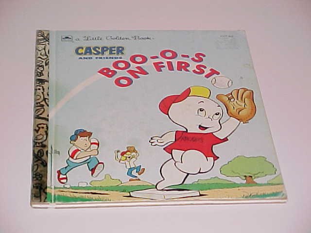 (SOLD) Casper And Friends Boo-o-s On First by Stephanie St. Pierre (1992, Hardcover, Golden Books)