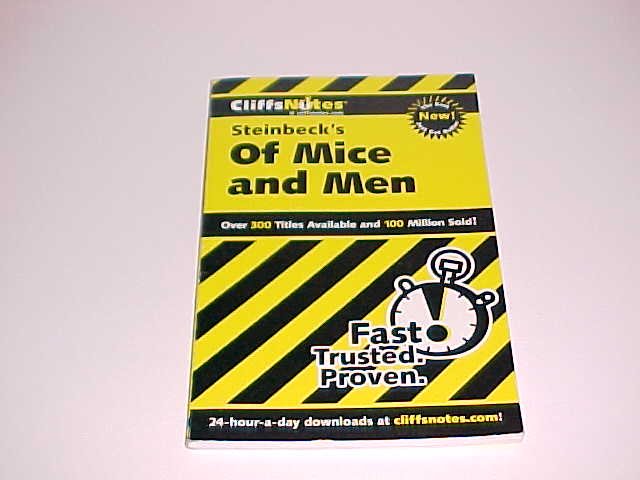 CliffsNotes Steinbeck's Of Mice and Men by Susan Van Kirk (2000, Paperback, Reissue)