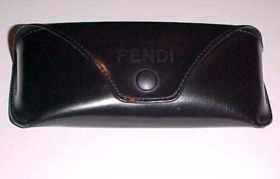 (SOLD) Fendi Black Leather Eyeglass/Sunglasses Case