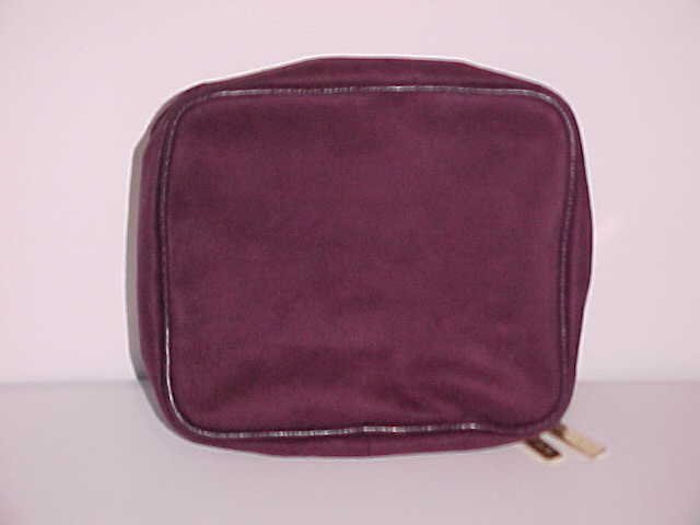 (SOLD) Burgundy Estee Lauder 2 in 1 Cosmetic Bag