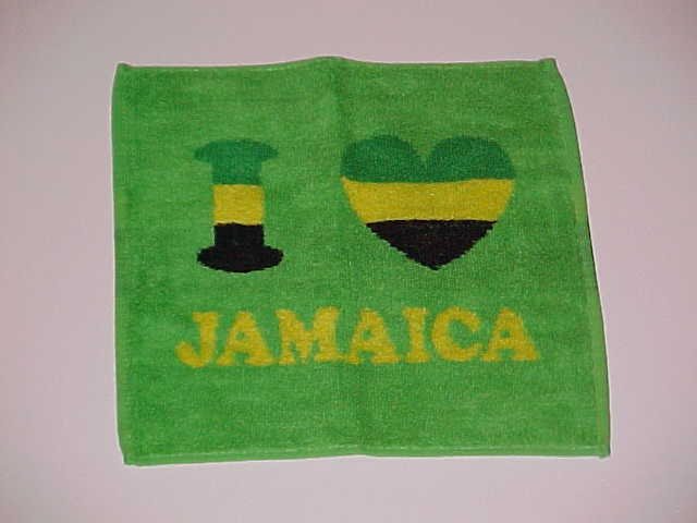 I Love Jamaica Hand Towel