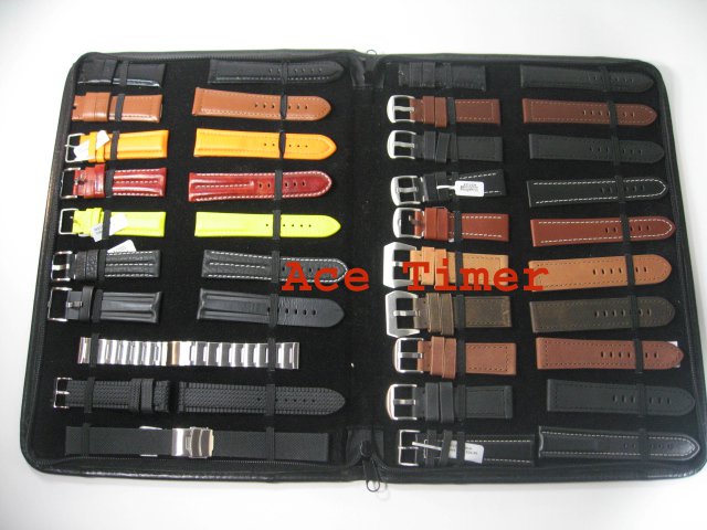 20 straps or Bands Black Leatherette Folder Fit Panerai