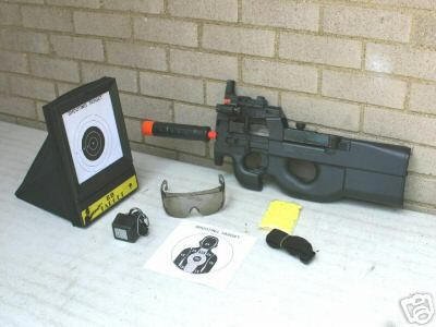 THREE 3 Fully Automatic Airsoft BELGIUM P 90 DELUXE Air Soft gun FREE SHIPPING