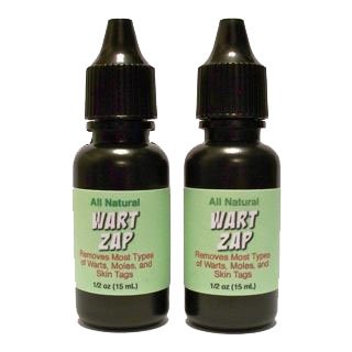 2 WART-ZAP All-Natural Wart, Mole, Skin Tag Remover