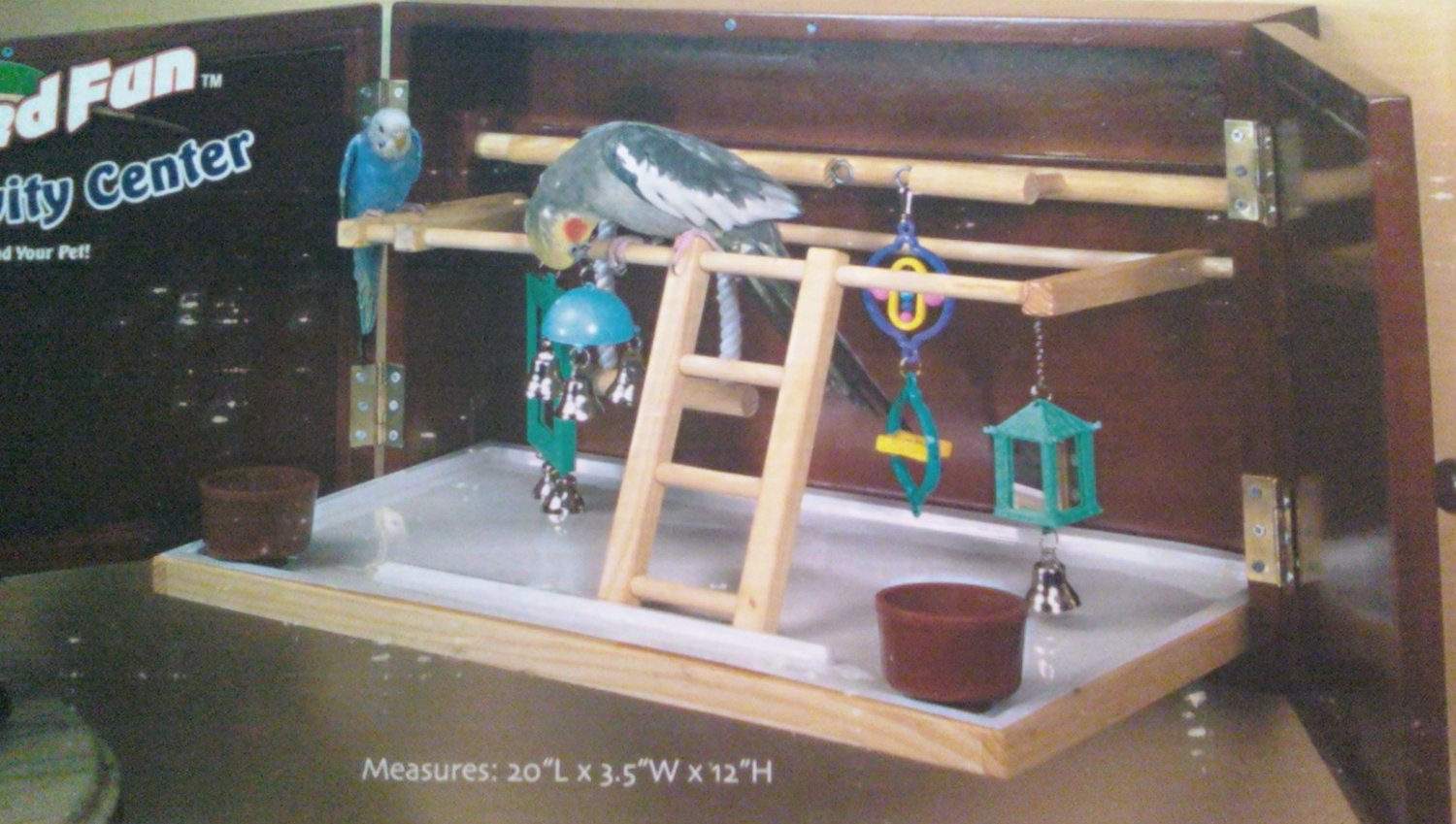 Wall Mount Bird Fun Center (fold away)