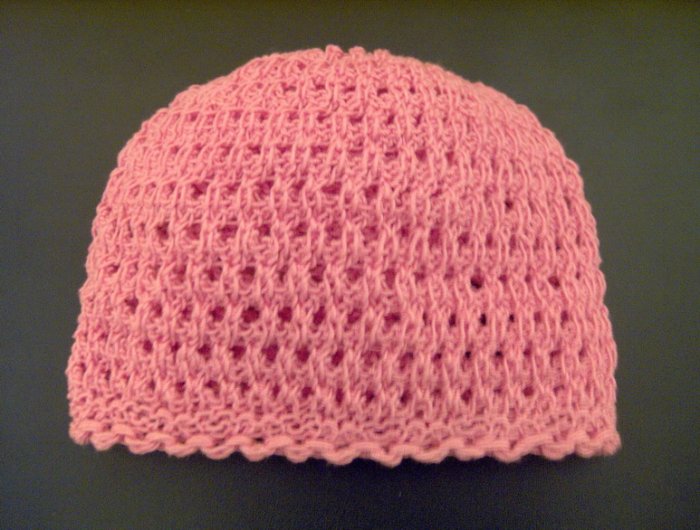 Baby Hat Knit HAND MADE UNIQUE - Girl, Pink, 2-3 years