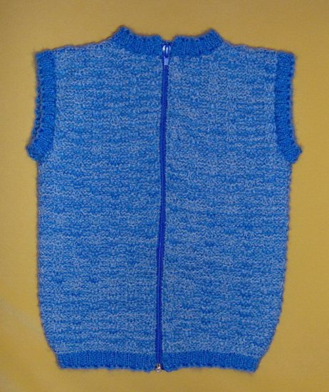 Baby Knit Jacket HAND MADE UNIQUE - Boy, Blue,1-3 years