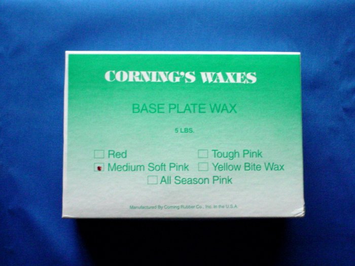2031 Base Plate Wax Medium/Soft Pink Corning 5lb.