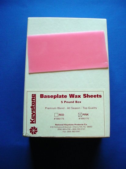 2040 Base Plate Wax Pink 5 lb. Keystone
