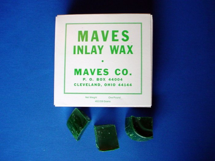 2213 Inlay Wax #2 Green Chunks Maves 1 lb.