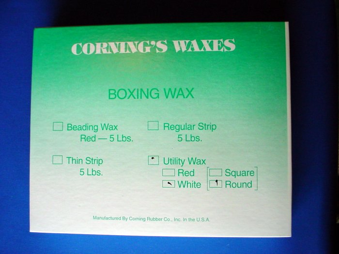 2311 Utility Wax White - Rope Wax lg. Corning 5 lb.