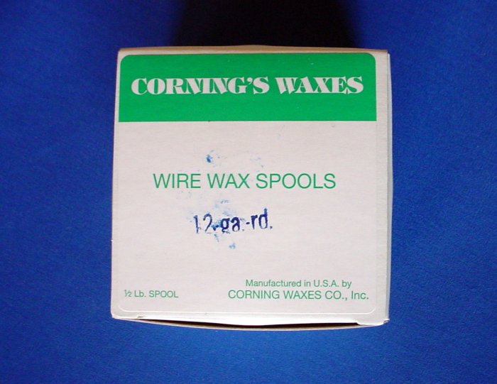 2505 Spool Wax Blue 12 ga Corning 1/2 lb.