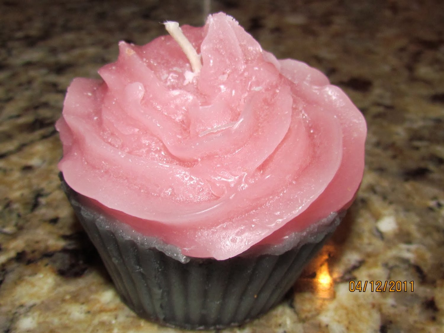 Pinkalicious Cupcake Candle