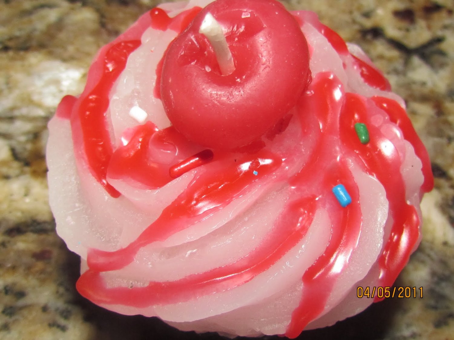 Birthday Surprise Cupcake Candle