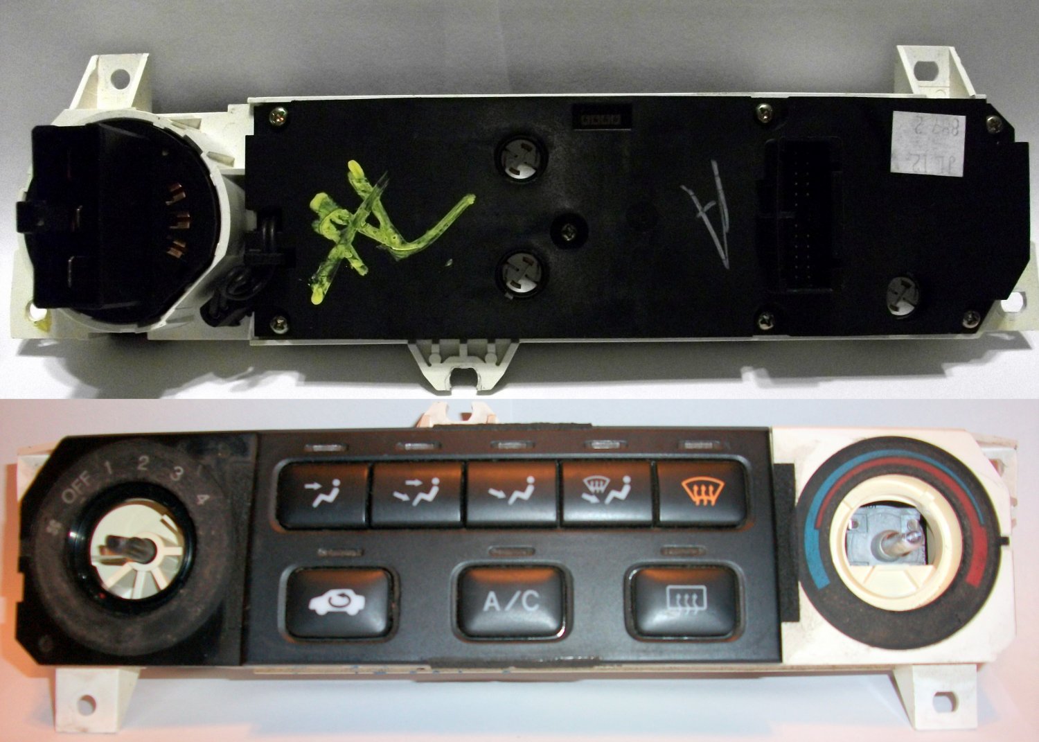 2001 Honda accord heater control panel