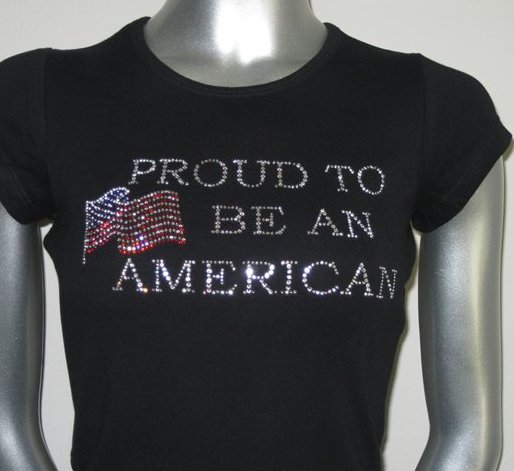 Proud American Rhinestone Shirt