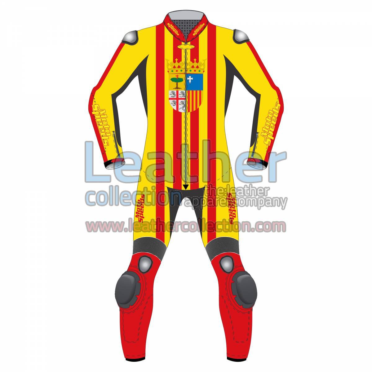 Aragon Flag Leather Moto Suit