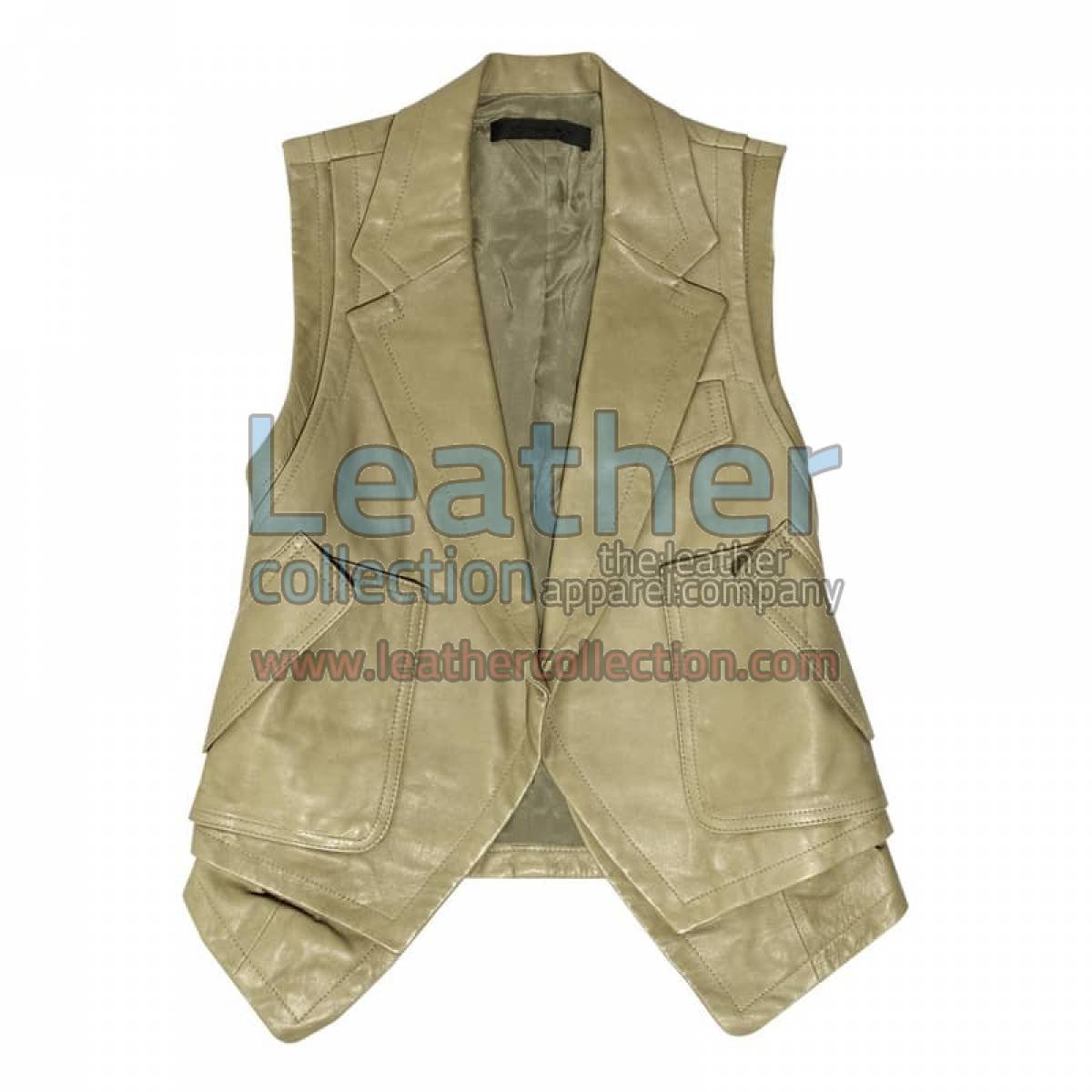 Fashion Leather Vest Coat