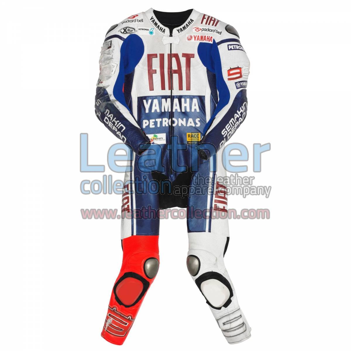 Jorge Lorenzo Yamaha Fiat MotoGP 2010 Leathers