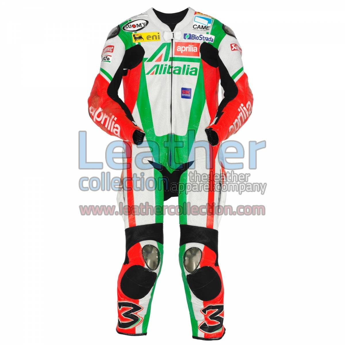 Max Biaggi Aprilia WSBK 2010 Leathers