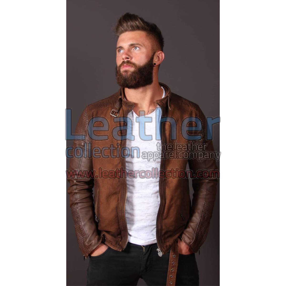 Men Fashion Urban Leather Jacket
