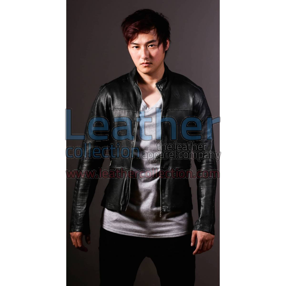Men Leather Fashion Steel Jacket