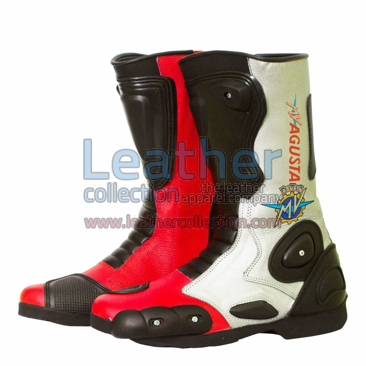 MV Agusta Leather Biker Boots