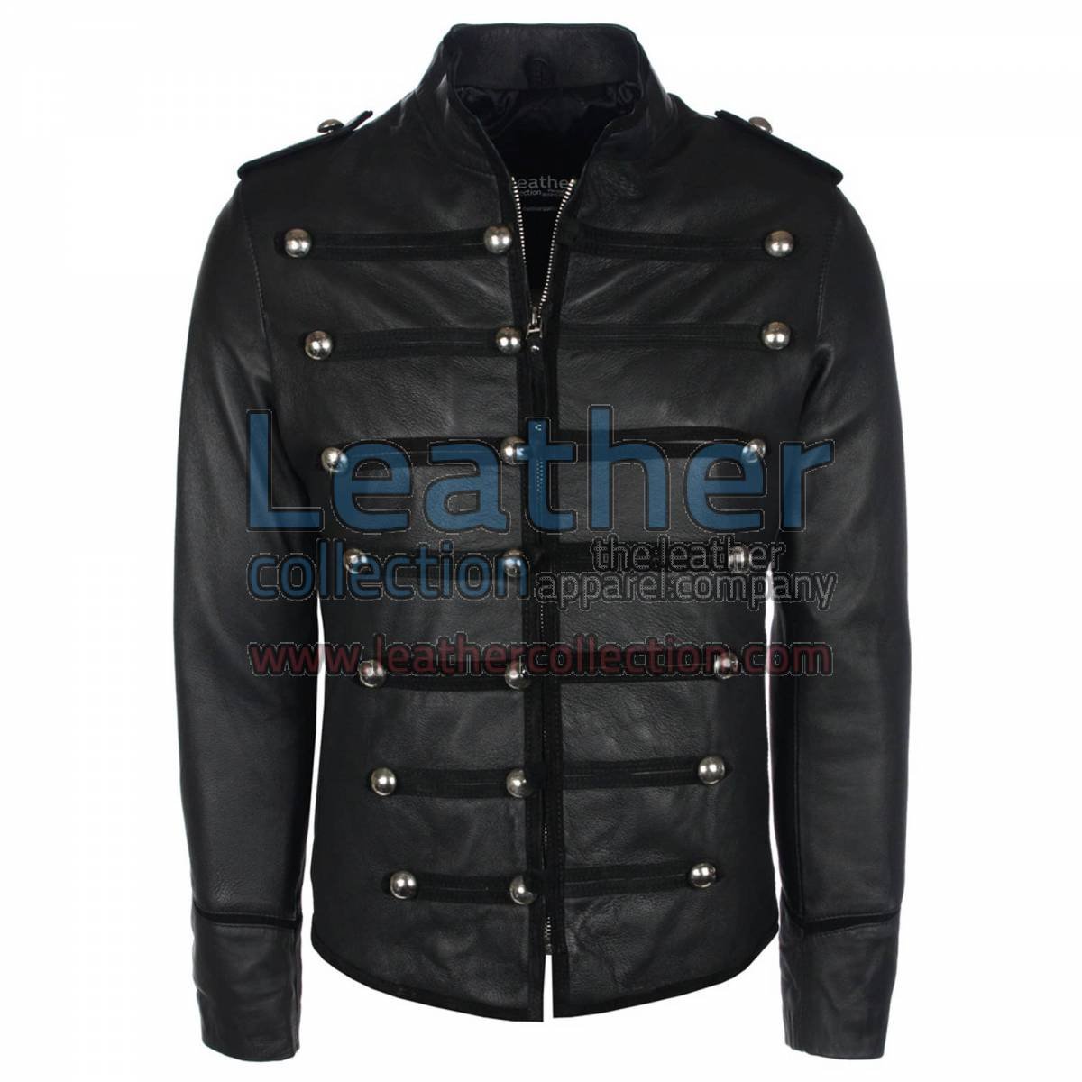 Prince Military Biker Leather Jacket