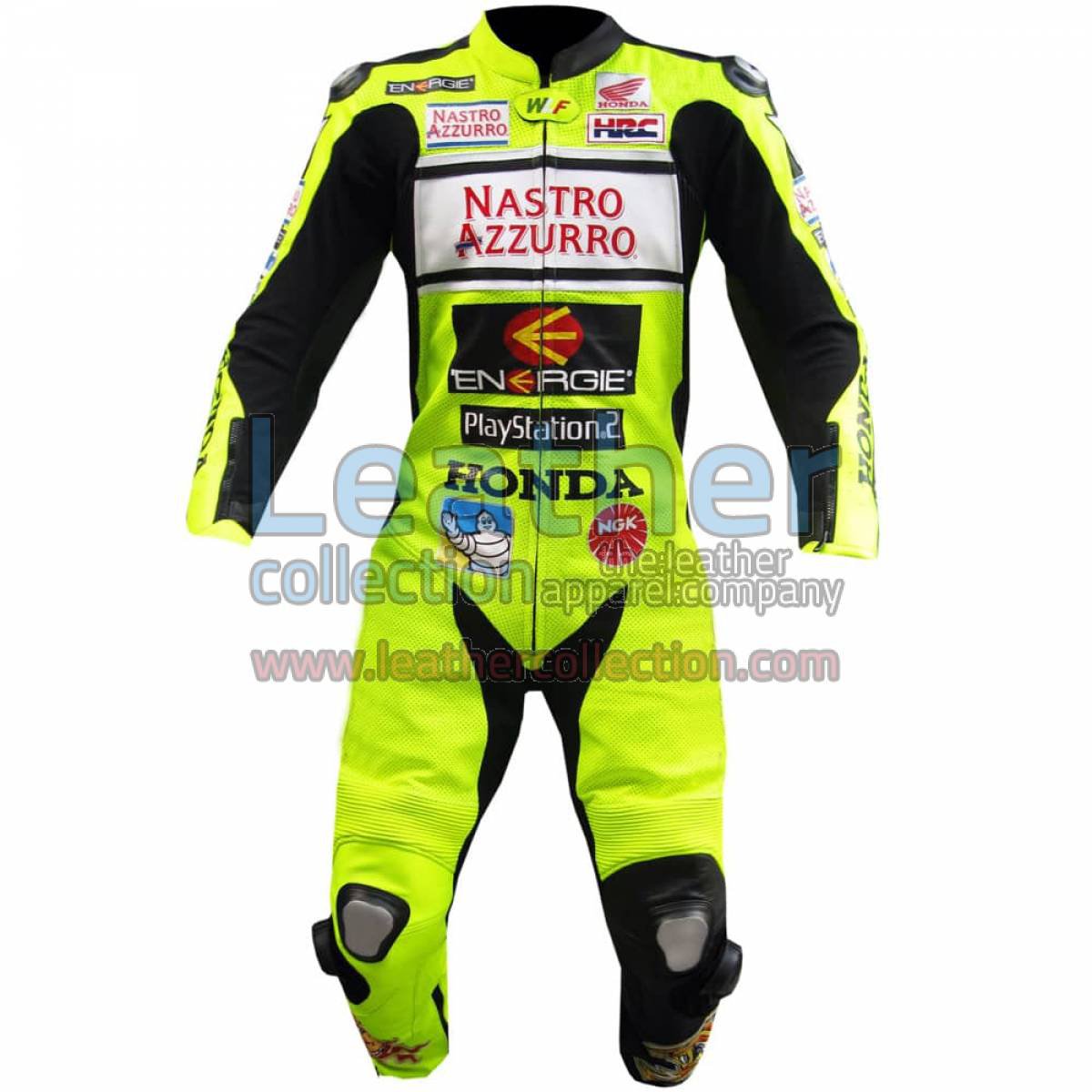 Valentino Rossi Nastro Azzurro Honda MotoGP Leathers