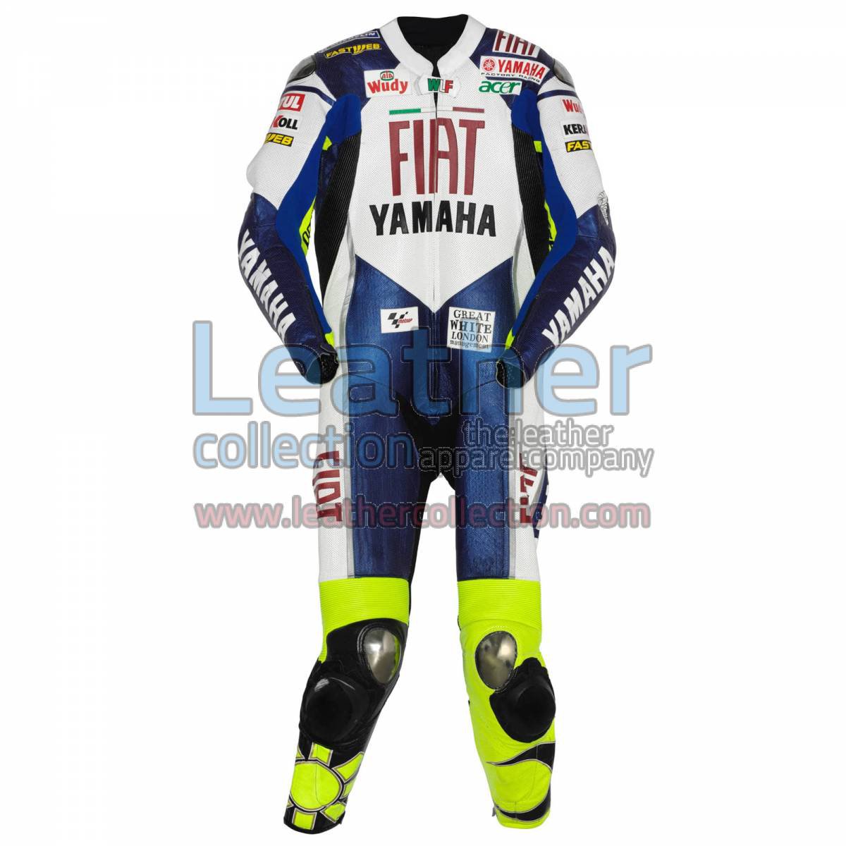 Valentino Rossi Yamaha Fiat MotoGP 2007 Leathers