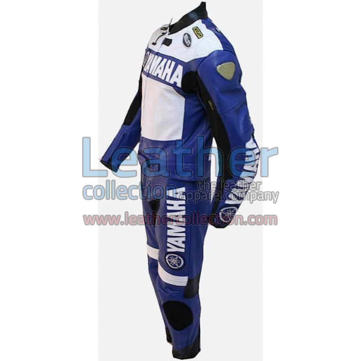 Yamaha Racing Leather Suit Blue/White
