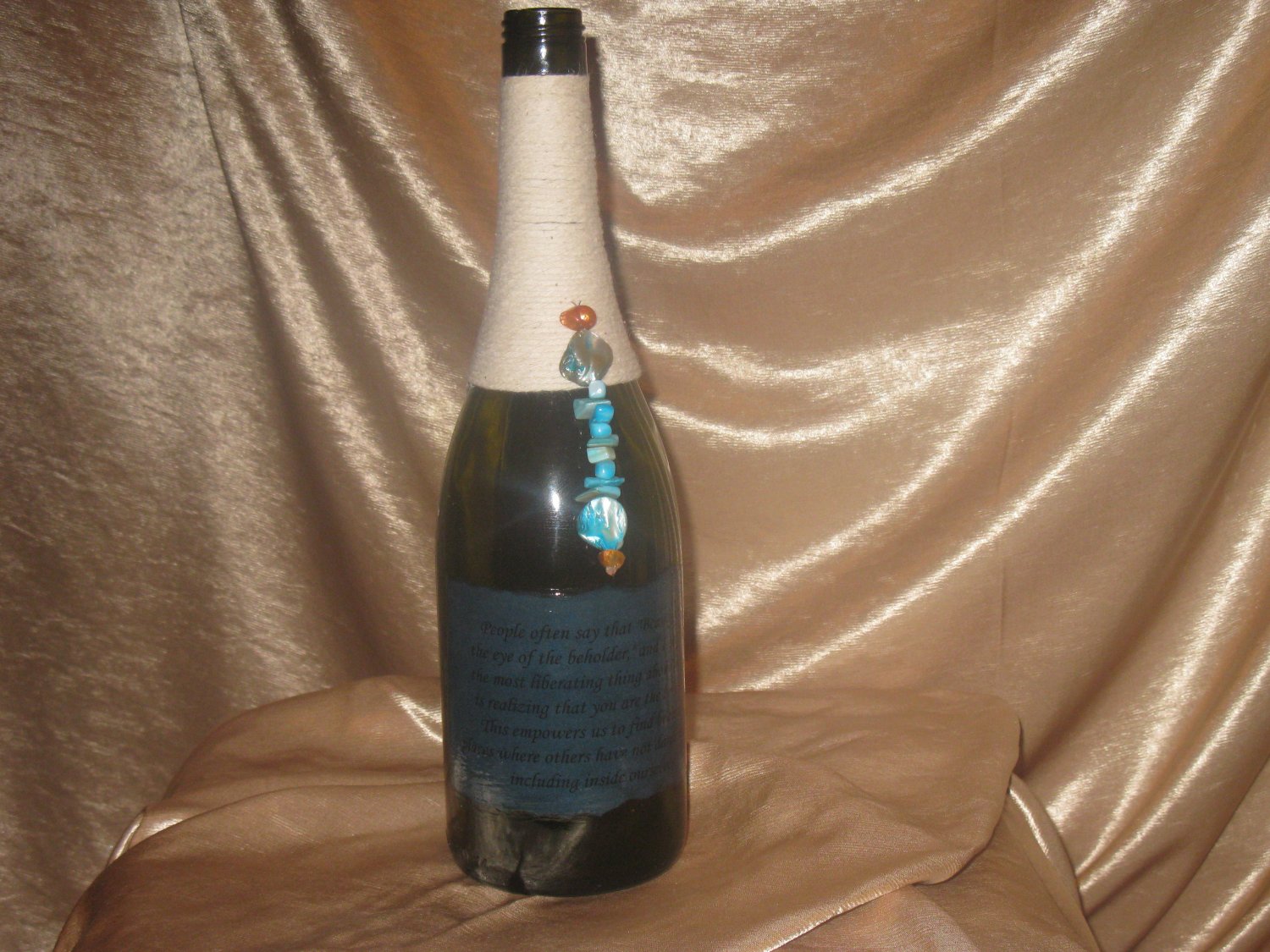 Quote Bottle: Incense Holder