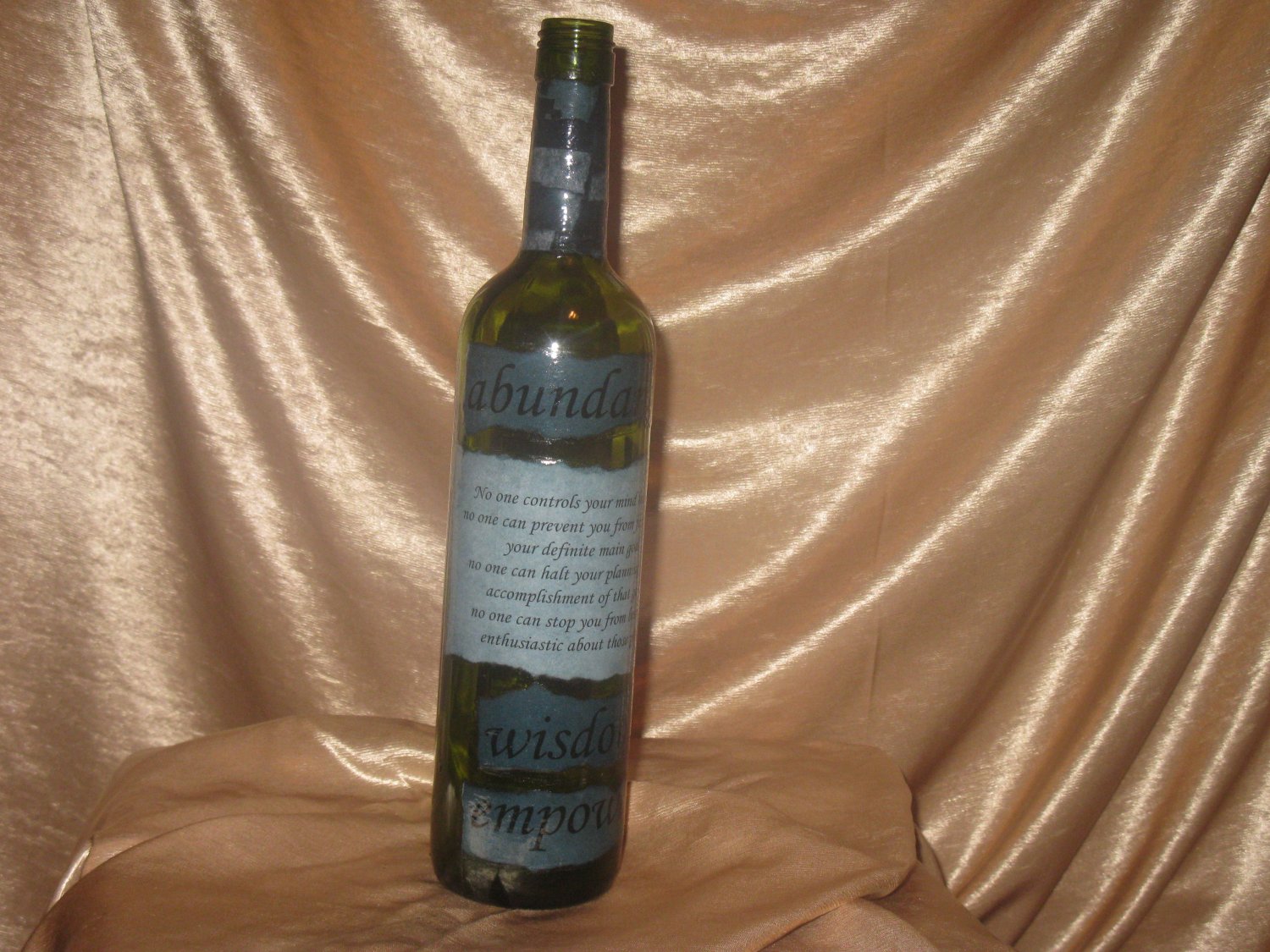 Quote Bottle: Incense Holder