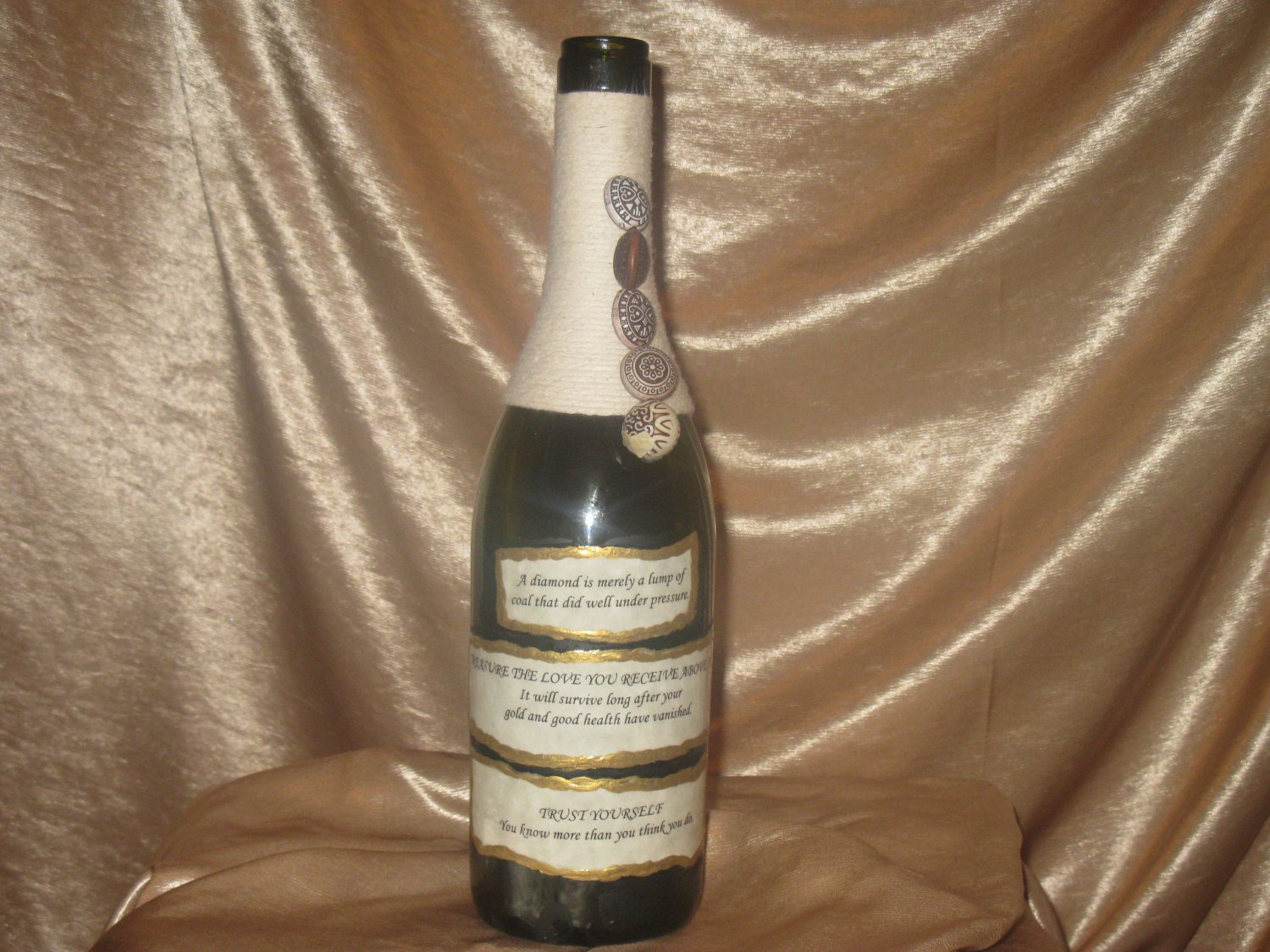 Quote Bottle: Incense Holder