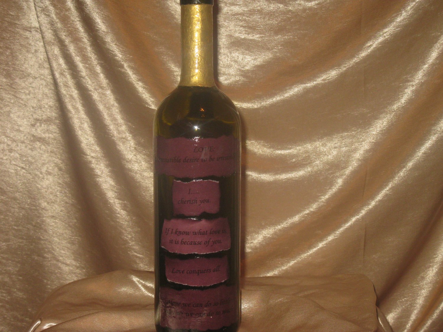 Love Letter Bottle: Incense Holder