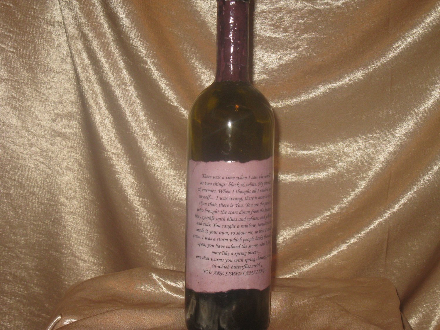 Love Letter Bottle: Incense Holder