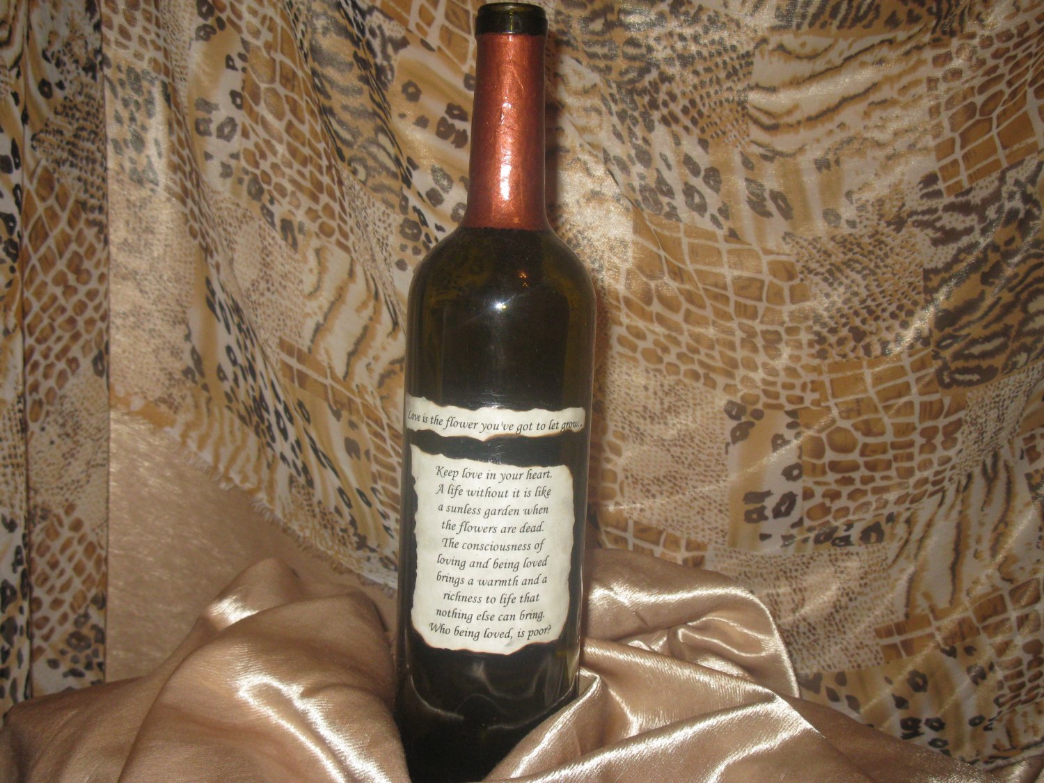 Love Letter Bottle: Incense Holder