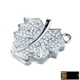 Glowing Maple Leaf Jewelry USB Flash Drive(8GB)