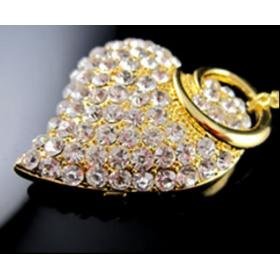 Slanting stereo heart USB Drive 8G