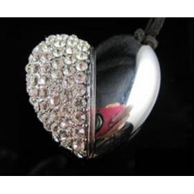 Double Color Heart White USB Drive 8G