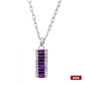 Stainless Steel USB2.0 Flash Drive Keychain (8GB)