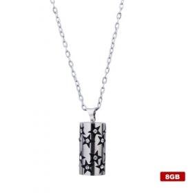 Stainless Steel Crystal USB 2.0 Flash drive Necklace (8GB)