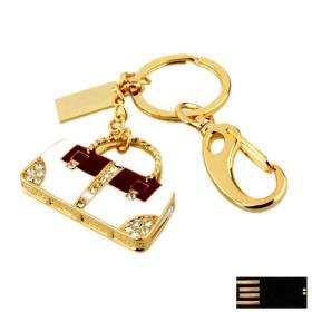 Beautiful Handbag with Keychain Jewelry USB Flash Drive(8GB)