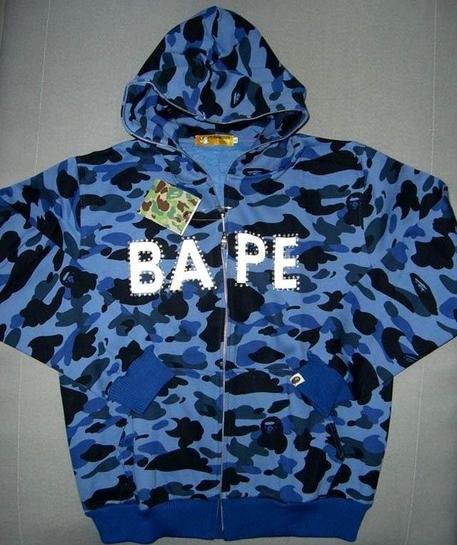 BAPE Hoodie: Blue Camo