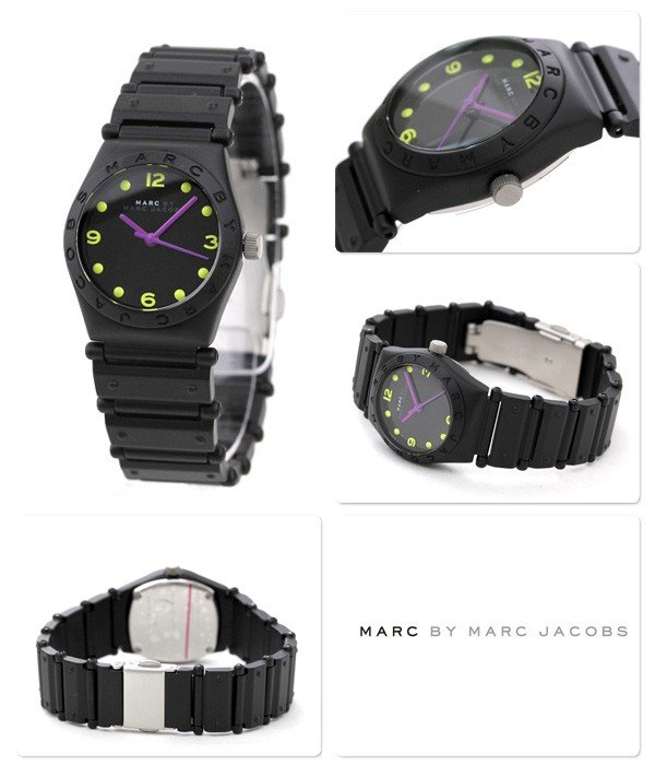 Marc Jacobs Jorie Small Aluminum Watch Black MBM3512