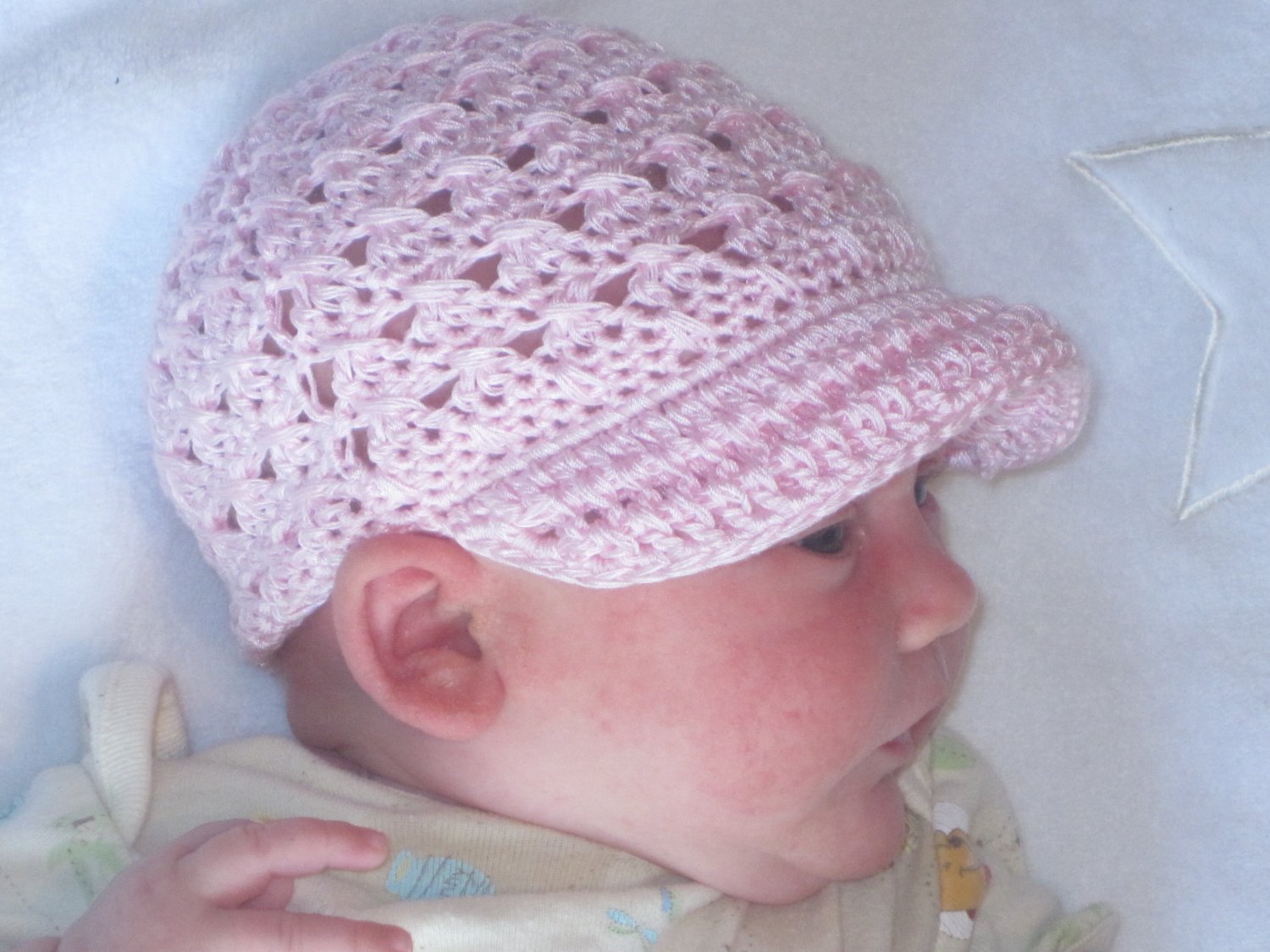 Pink Kufie With Your Choice of Barrette