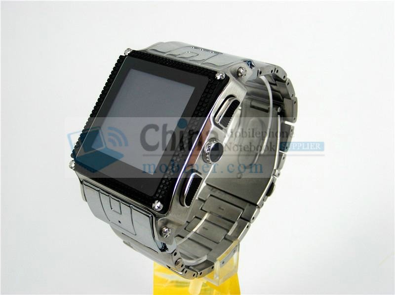 W818 waterproof java watch phones Stainless Steel housing