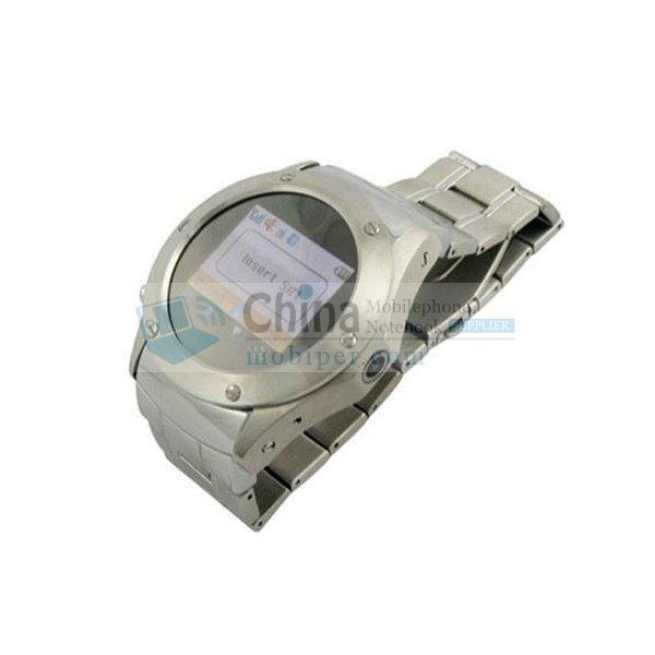 W968 Stainless Steel Cell Phone Watch Camera Bluetooth