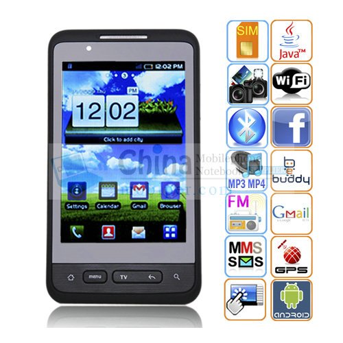 F9191 Android 2.2 3.8 Inch Capacitive Touch Screen Quad Band TV Smart Phone with Wi-Fi GPS 3G