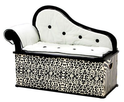 Wild Side Bench Seat with Storage Black/Ivory